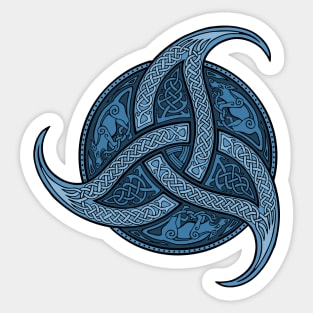 Trinity Knot - Blue Sticker